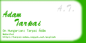 adam tarpai business card